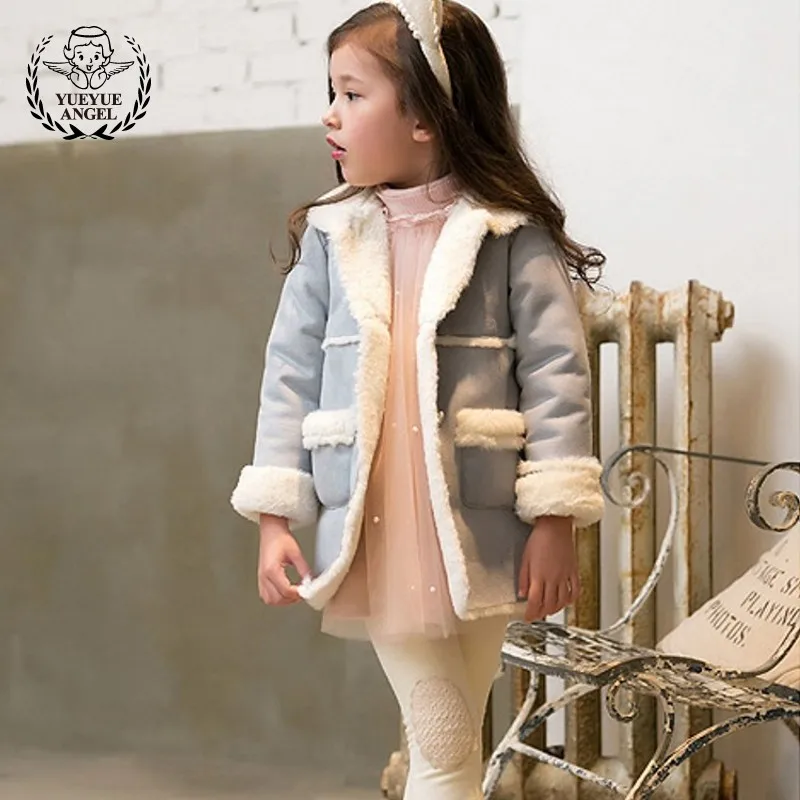 2-10 Years Baby Winter Clothes Plus Velvet Thick Jackets Girls Faux Fur Princess Coat Girl Casual Blue Single-Breasted Outerwear
2-10 Years Baby Winter Clothes Plus Velvet Thick Jackets Girls Faux Fur Princess Coat Girl Casual Blue Single-Breasted Outerwear