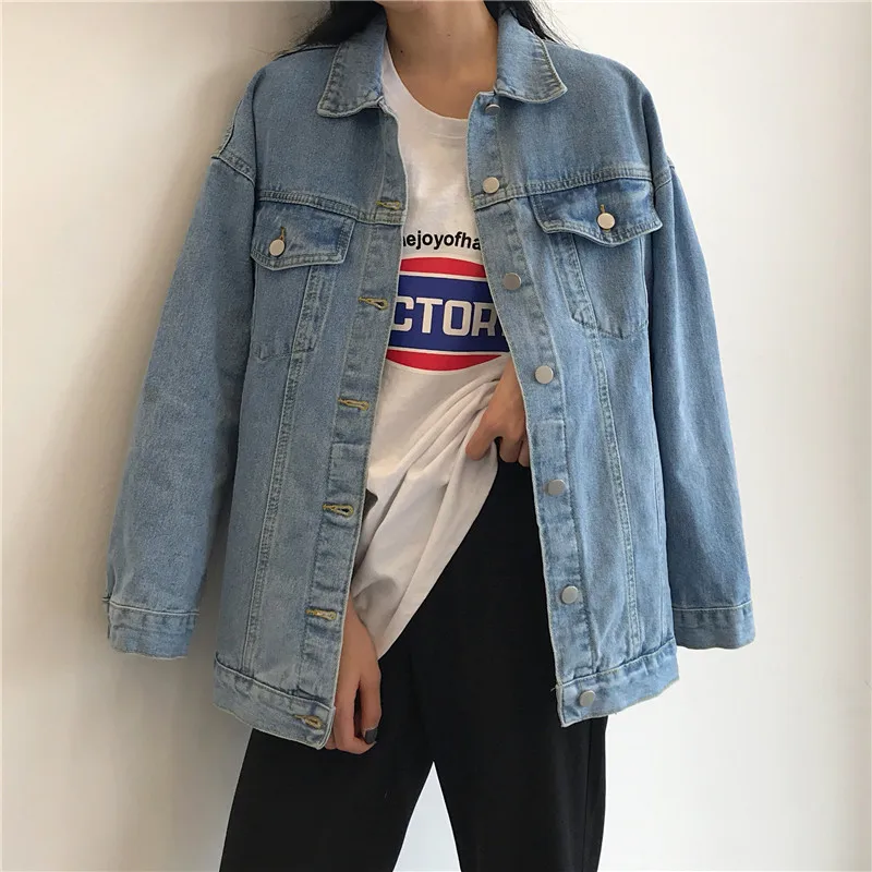 Plus Size Jeans Jacket Women BF Loose Denim Coat Female Korean Tide Spring and Autumn Wild Student Jackets
Plus Size Jeans Jacket Women BF Loose Denim Coat Female Korean Tide Spring and Autumn Wild Student Jackets