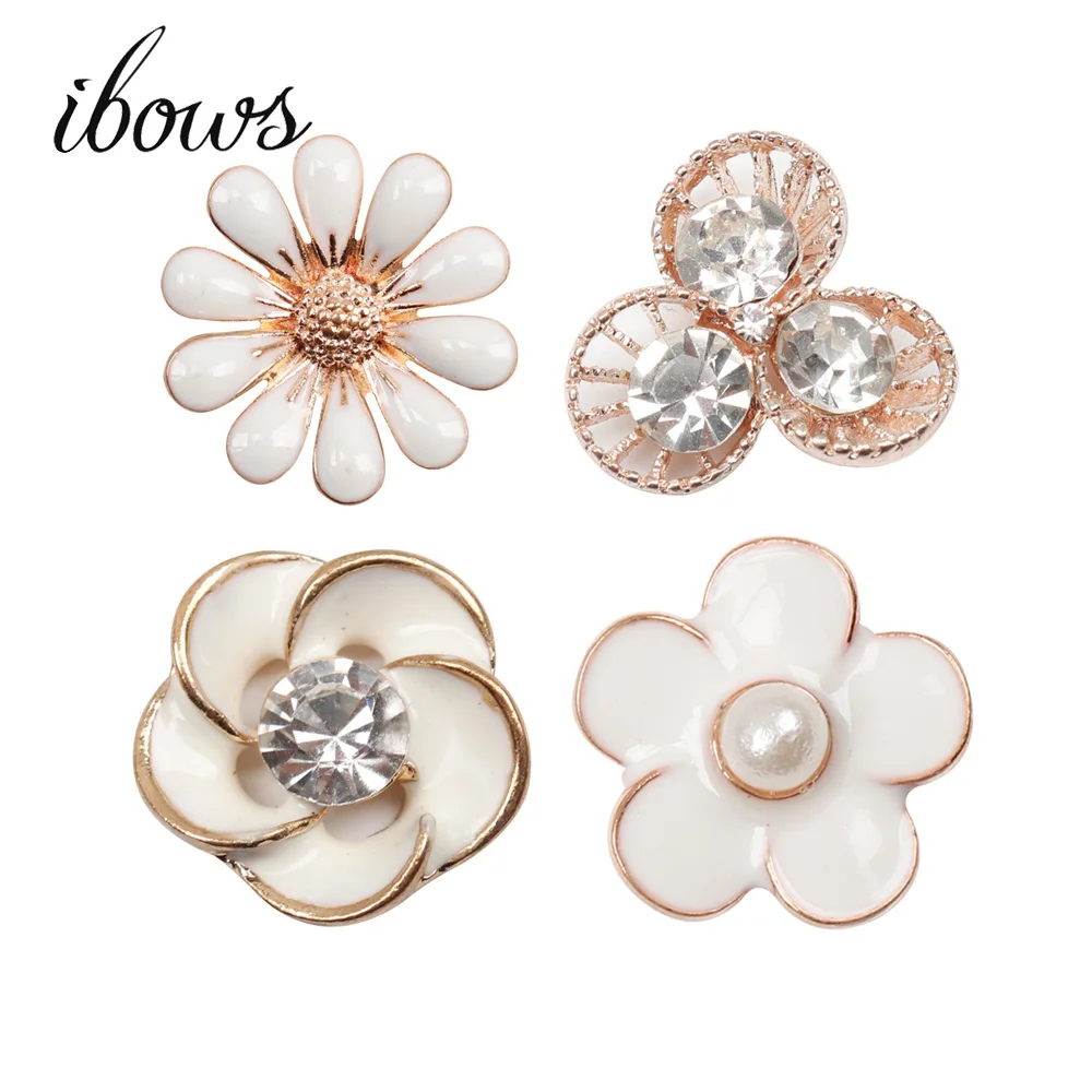 ibows Alloy Rhinestones Buttons Flower Round Pearl Button Wedding Buckle DIY Jewelry Materials Crafts Sewing Decoration 2pcs
ibows Alloy Rhinestones Buttons Flower Round Pearl Button Wedding Buckle DIY Jewelry Materials Crafts Sewing Decoration 2pcs