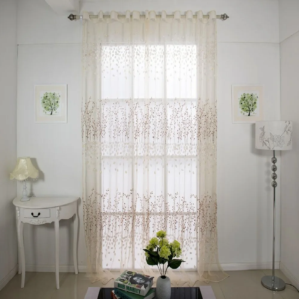 Semi transparent window curtain