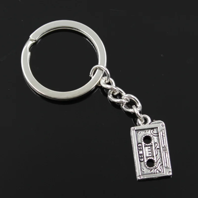 new fashion men 30mm keychain DIY metal holder chain vintage retro 80's cassette tape 23x12mm silver pendant Gift
new fashion men 30mm keychain DIY metal holder chain vintage retro 80's cassette tape 23x12mm silver pendant Gift