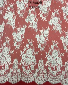 WHITE bridal dress french Chantilly lace Raschel lace fabric and trim wholesale high quality
WHITE bridal dress french Chantilly lace Raschel lace fabric and trim wholesale high quality