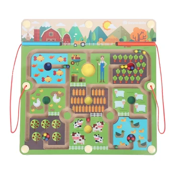 abay 2019 hot Wooden Magnetic Maze Farm Labyrinth Balls Pen Educational Toy WB-45
abay 2019 hot Wooden Magnetic Maze Farm Labyrinth Balls Pen Educational Toy WB-45