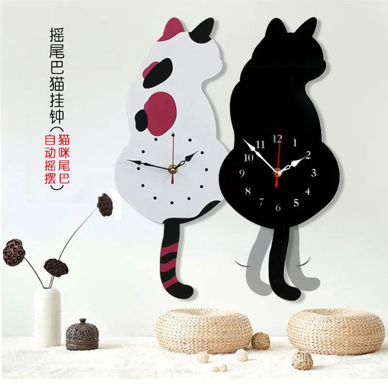 New Felt Wall Clock Free Cutting Felt Material DIY Package Wavy tail cat Theme Handmade Cloth Clock For Living Room Decorartion
New Felt Wall Clock Free Cutting Felt Material DIY Package Wavy tail cat Theme Handmade Cloth Clock For Living Room Decorartion