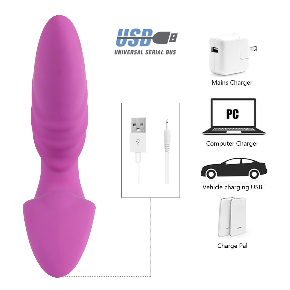 Silicone Remote Anal Vibrating Dildo Butt Plug Adult Sex Toys Anus Plug Sex Toys For Men 12 Speed Vibration Bullet Adult Product (6)