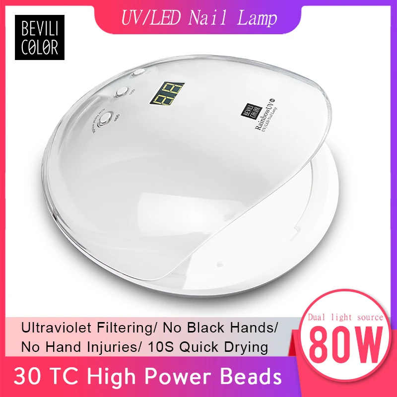 80W UV Nail Lamp Rainbow 5 Nail Dryer UV Lamp Professional LED UV Nail Lamp Led Nail Ligh Manicure Equipment Nail Tools
80W UV Nail Lamp Rainbow 5 Nail Dryer UV Lamp Professional LED UV Nail Lamp Led Nail Ligh Manicure Equipment Nail Tools