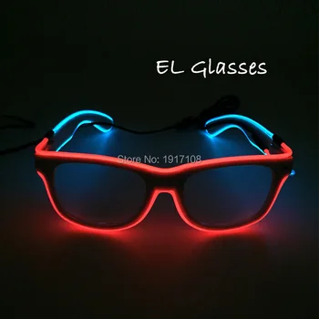 NEW Fashion 2 Colors Flashing EL Wire Led Glasses Luminous Party Decorative Lighting Classic Gift Bright Light Festival Gift
NEW Fashion 2 Colors Flashing EL Wire Led Glasses Luminous Party Decorative Lighting Classic Gift Bright Light Festival Gift