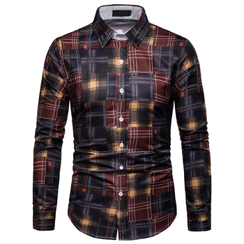 New Arrival Plaid Men Shirt Slim Fit Casual Shirt Long Sleeve Turn Down Collar Dress Shirts Male Clothing Camisa Dropshipping
New Arrival Plaid Men Shirt Slim Fit Casual Shirt Long Sleeve Turn Down Collar Dress Shirts Male Clothing Camisa Dropshipping