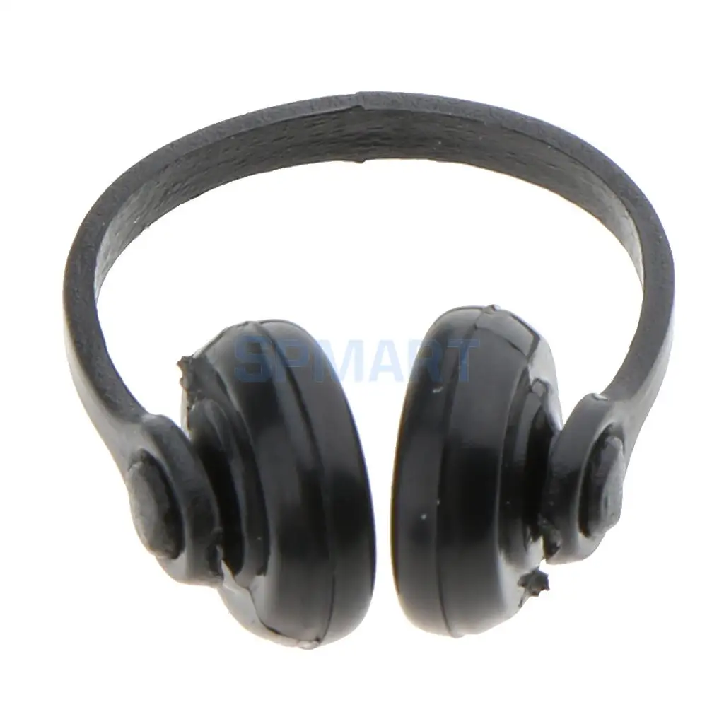 1/12 Scale Dollhouse Miniature Earphone Headphone Headset for 12th Dolls House Decoration Accessories