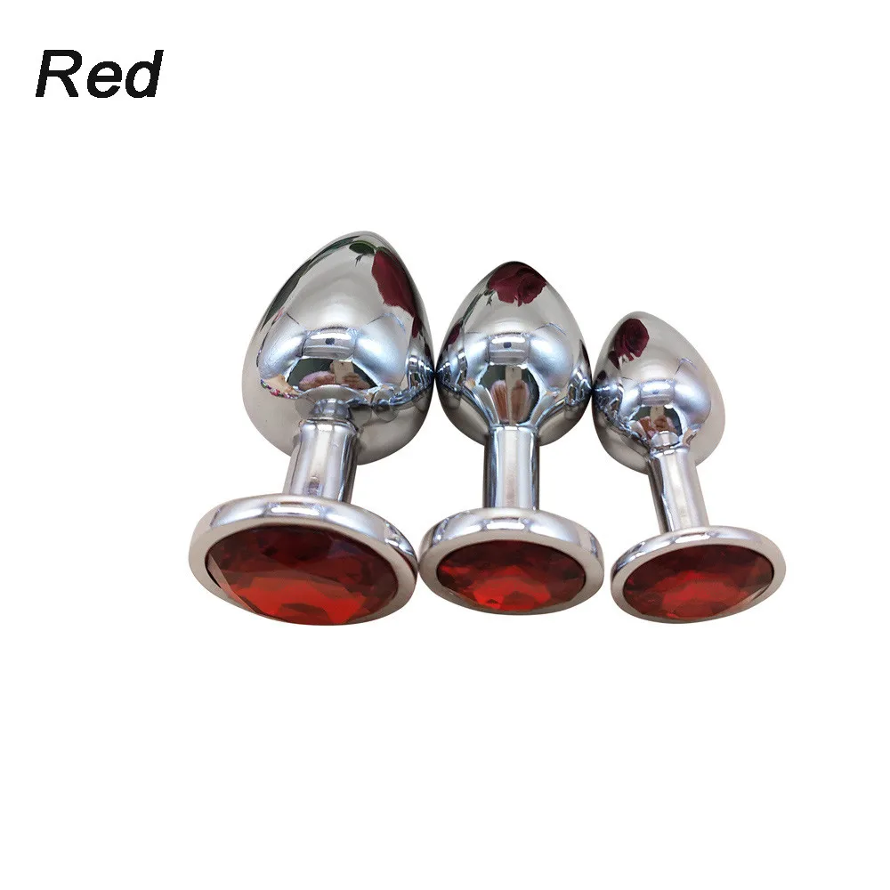 Butt Plug Metal Set 3 Pcs Adult Toys Anal Sex Toy