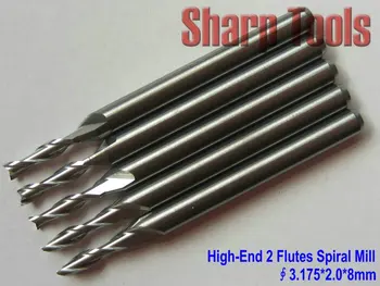 High-Grade Type 3.175*2.0*8MM 2 Flute Spiral Engraving Bits by Imported Material, CNC Carbide Tools,Woodworking Cutters,End Mill
High-Grade Type 3.175*2.0*8MM 2 Flute Spiral Engraving Bits by Imported Material, CNC Carbide Tools,Woodworking Cutters,End Mill
