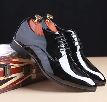 Plus Size 28-68 Luxury Fashion Men Dress Shoes Patent Leather Pointed Toe Men Party Wedding Shoes Flats Derby Shoes
Plus Size 28-68 Luxury Fashion Men Dress Shoes Patent Leather Pointed Toe Men Party Wedding Shoes Flats Derby Shoes