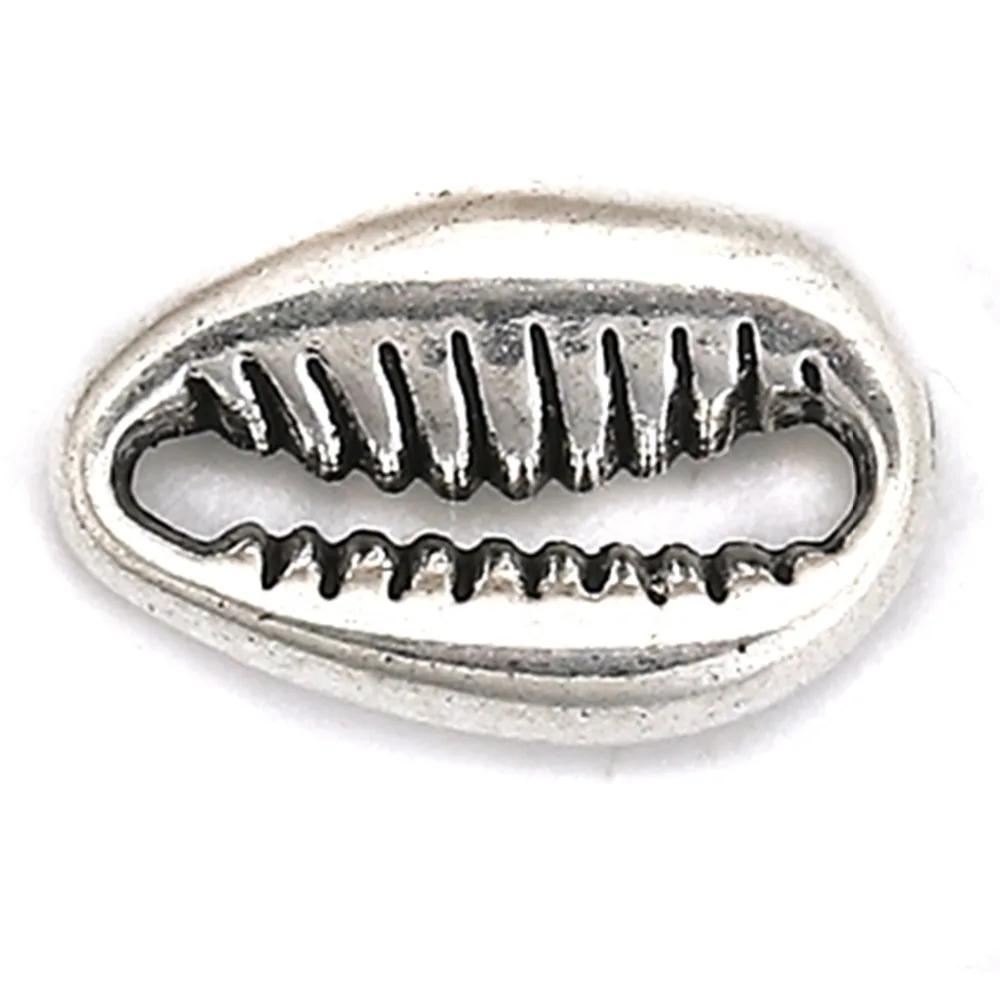 Doreen Box Zinc Based Alloy Connectors Cowrie Monetaria Caputserpentis Antique Silver Color 12mm( 4/8") x 8mm( 3/8"), 100 PCs
Doreen Box Zinc Based Alloy Connectors Cowrie Monetaria Caputserpentis Antique Silver Color 12mm( 4/8") x 8mm( 3/8"), 100 PCs