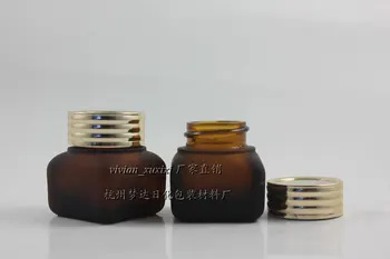 15g brown frosted glass cream jar with gold lid, 15 grams cosmetic jar,packing for sample/eye cream,15g mini glass bottle
15g brown frosted glass cream jar with gold lid, 15 grams cosmetic jar,packing for sample/eye cream,15g mini glass bottle