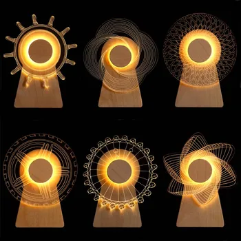 LIGINWAAT Wooden Rotating Music Box 3D Night Light Windmill Ferris Wheel Light Creative Gift Desktop Table Lamp Home Decoration
LIGINWAAT Wooden Rotating Music Box 3D Night Light Windmill Ferris Wheel Light Creative Gift Desktop Table Lamp Home Decoration