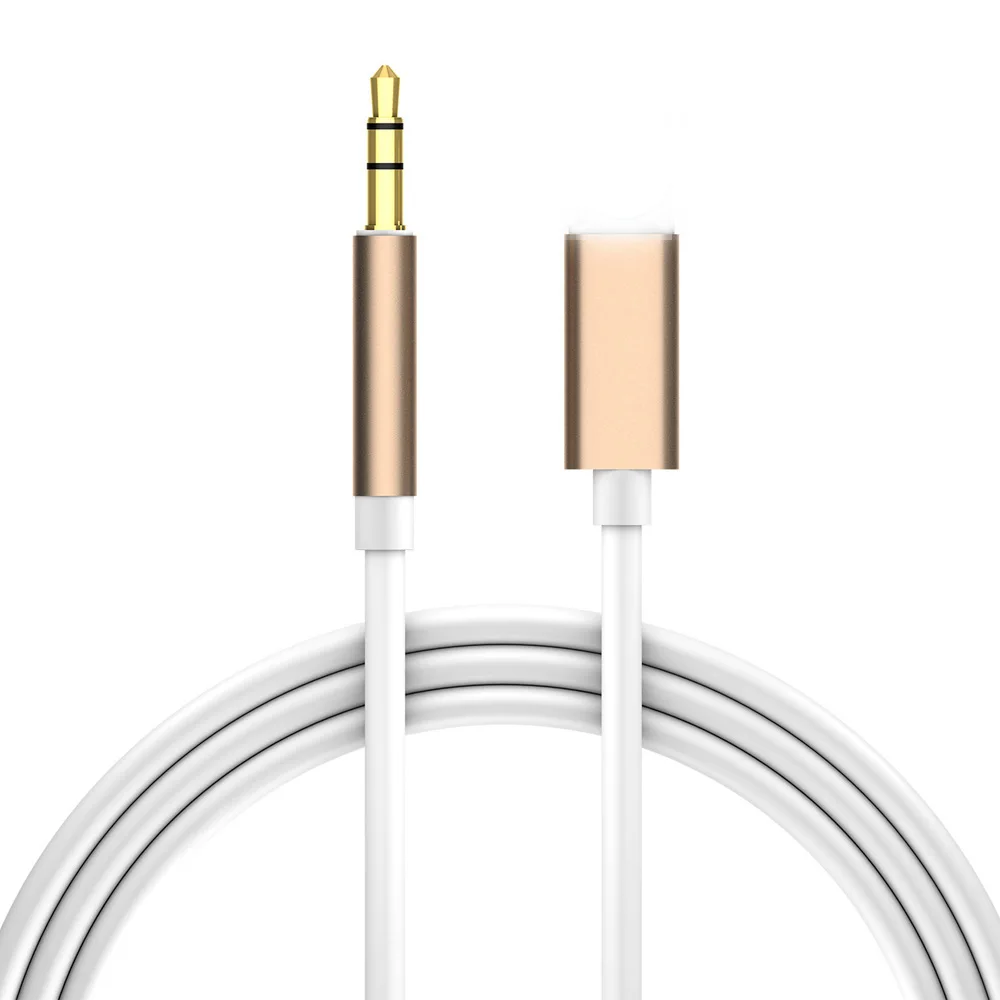

For Lightning to 3.5mm Jack Audio Cable Car AUX For iPhone 7 8 X XR Adapter Audio Transfer Male to Male AUX Cable 1M Headphone