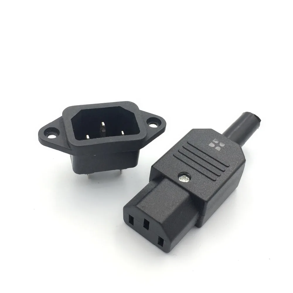 10A US AC250V 10A 3pin IEC C13 Power Supply plug socket Adapter male plug & female jack Rewirable cable wire connector
10A US AC250V 10A 3pin IEC C13 Power Supply plug socket Adapter male plug & female jack Rewirable cable wire connector
