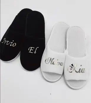 personalize wedding novia novio bride groom spa slippers Matron of honor night Bachelorette party favors company gifts
personalize wedding novia novio bride groom spa slippers Matron of honor night Bachelorette party favors company gifts