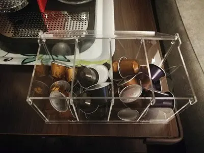 22*10cm Transparent Cube Practical Coffee Capsules Nespresso Classification Compartment DIY Storage Box Coffee Resin Holder
22*10cm Transparent Cube Practical Coffee Capsules Nespresso Classification Compartment DIY Storage Box Coffee Resin Holder