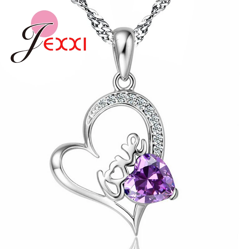 JEXXI Wholesale Jewelry Necklace 925 Sterling Silver Love Letter Heart Cubic Zirconia Pendant Jewellery Necklaces
JEXXI Wholesale Jewelry Necklace 925 Sterling Silver Love Letter Heart Cubic Zirconia Pendant Jewellery Necklaces