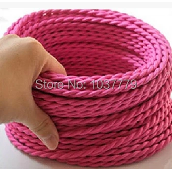 100meters long lovely pink color braided textile fabric wire cable for vintage pendant lamp
100meters long lovely pink color braided textile fabric wire cable for vintage pendant lamp