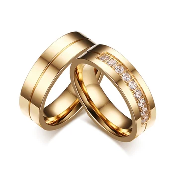Wholesale Lots Gold Wedding Rings for Women Men Couple Promise Stainless Steel Anniversary Engagement Jewelry
Wholesale Lots Gold Wedding Rings for Women Men Couple Promise Stainless Steel Anniversary Engagement Jewelry