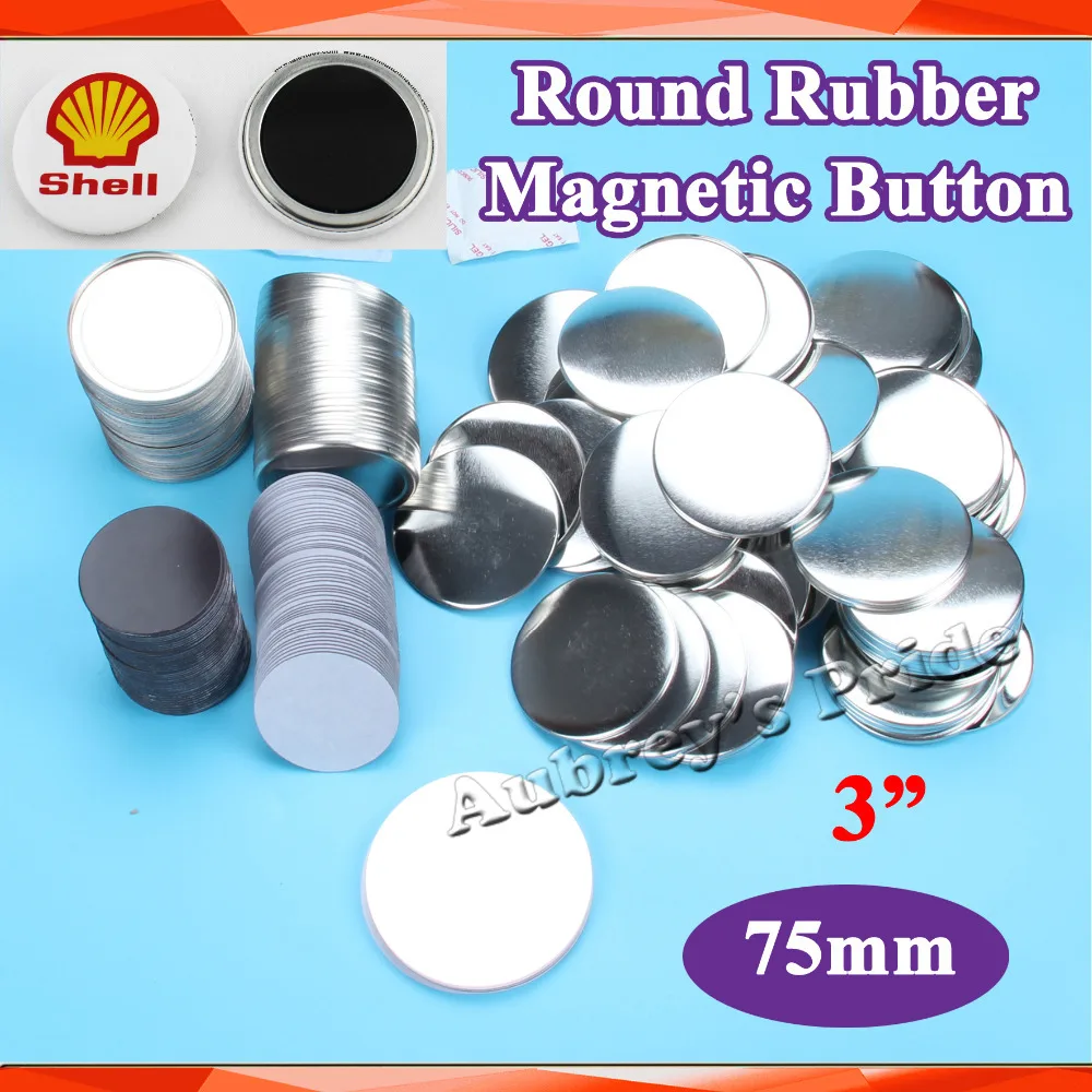 3" 75mm 100 Sets NEW Professional Soft Rubber Magnetic Steel Back Badge Button Maker Pin Back Metal Button Supply Materials
3" 75mm 100 Sets NEW Professional Soft Rubber Magnetic Steel Back Badge Button Maker Pin Back Metal Button Supply Materials