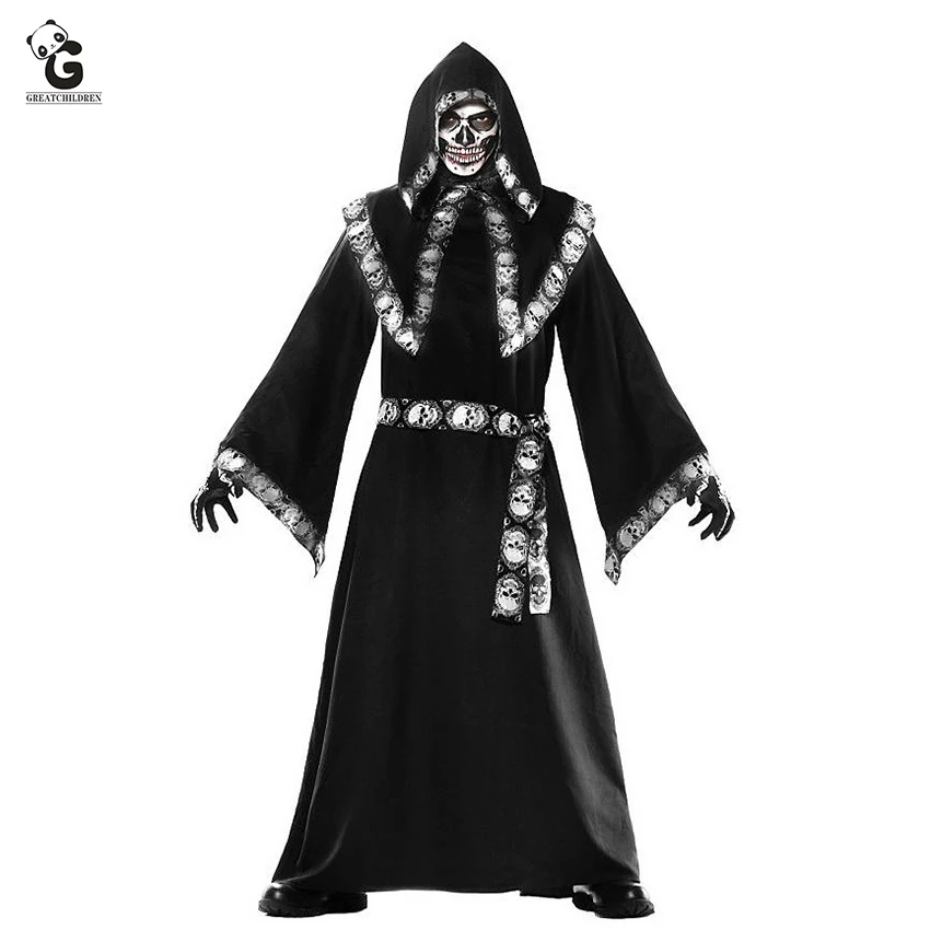 Wizard Costume Halloween Costumes for Women Men Monk Cloak Robe Dress Horror Skeleton Zombie Wizard Costumes Fancy Dress
Wizard Costume Halloween Costumes for Women Men Monk Cloak Robe Dress Horror Skeleton Zombie Wizard Costumes Fancy Dress