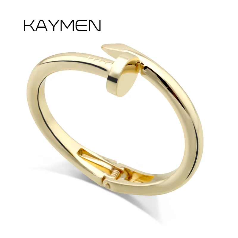 Hot Selling Women's Nail Bangle Golden and Silver Color Trendy Good Statement Bangle & Cuff Bracelet Jewerly
Hot Selling Women's Nail Bangle Golden and Silver Color Trendy Good Statement Bangle & Cuff Bracelet Jewerly