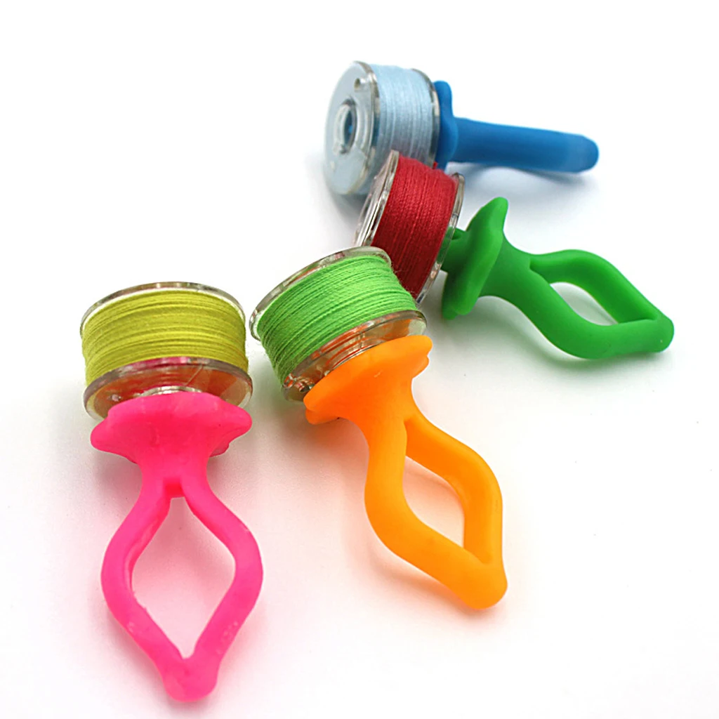 48 Pieces Assorted Sewing Notions 12 Bobbin Holders 12 Bobbin Clamps 12 Spool Huggers 12 Bobbin Buddies