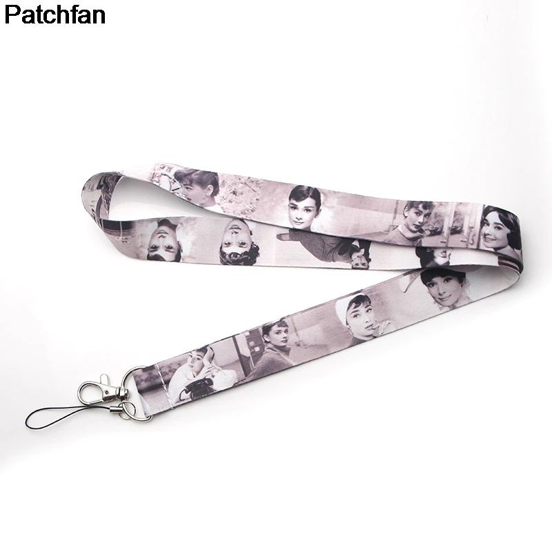 Patchfan Audrey Hepburn kids cartoon lanyards neck straps phones keys bag camera id card holders key chain webbing ribbons A1964
Patchfan Audrey Hepburn kids cartoon lanyards neck straps phones keys bag camera id card holders key chain webbing ribbons A1964