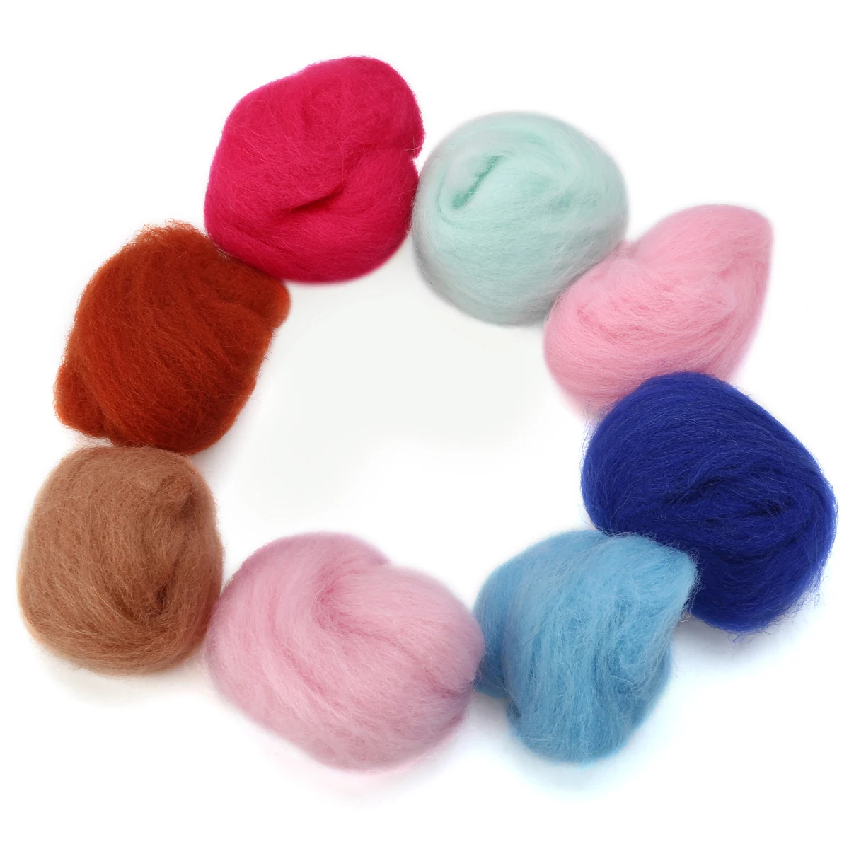 3g 40 Colors Soft Merino Felting Wool Tops Roving Wool Fibre for DIY Needle Felting & Wet Felting Spinning Sewing Mayitr