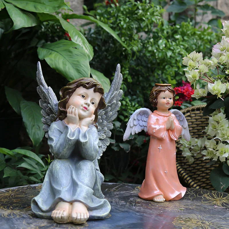 Outdoor Gardening Resin Angel Sculpture Ornaments Courtyard Garden Figurines Crafts Villa Park Statue Furnishing Decoration Art
Outdoor Gardening Resin Angel Sculpture Ornaments Courtyard Garden Figurines Crafts Villa Park Statue Furnishing Decoration Art