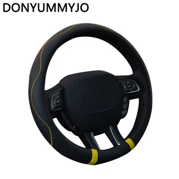 DONYUMMYJO Hot Sell NEW Design Leather Auto Car Steering Wheel Cover 38CM/15'' Anti-catch Holder Protector For Ford VW Peugeot
DONYUMMYJO Hot Sell NEW Design Leather Auto Car Steering Wheel Cover 38CM/15'' Anti-catch Holder Protector For Ford VW Peugeot