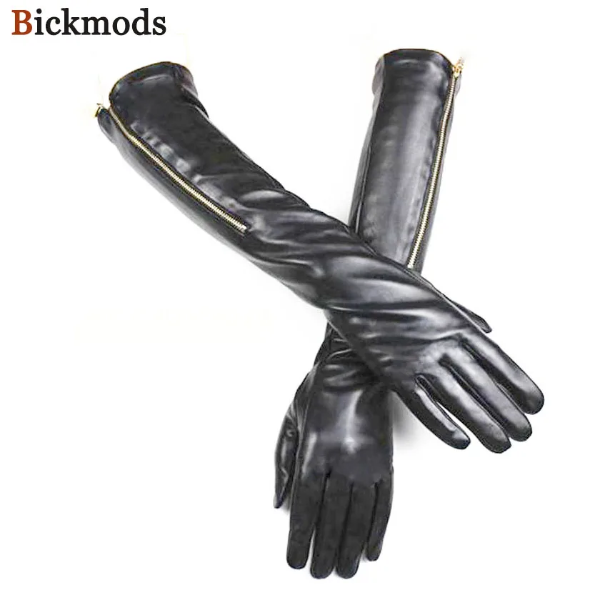 Long leather gloves women's sheepskin long over elbow fashion new zipper style thin plus velvet autumn and winter warm gloves
Long leather gloves women's sheepskin long over elbow fashion new zipper style thin plus velvet autumn and winter warm gloves