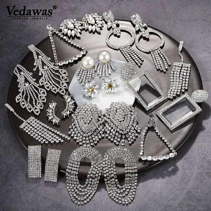 Vedawas Boho ZA Crystal Earrings Women Jewelry Oorbellen Pendientes Long Rhineatone Drop Dangle Earring Bijoux Wholesale xg2296
Vedawas Boho ZA Crystal Earrings Women Jewelry Oorbellen Pendientes Long Rhineatone Drop Dangle Earring Bijoux Wholesale xg2296