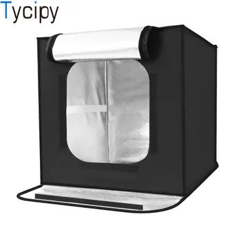 Folded 40*40*40CM LED Photo Studio Light Tent Softbox Shooting Light Box Softbox+ Portable Bag+AC Adapter for Tabletop Shotinin
Folded 40*40*40CM LED Photo Studio Light Tent Softbox Shooting Light Box Softbox+ Portable Bag+AC Adapter for Tabletop Shotinin