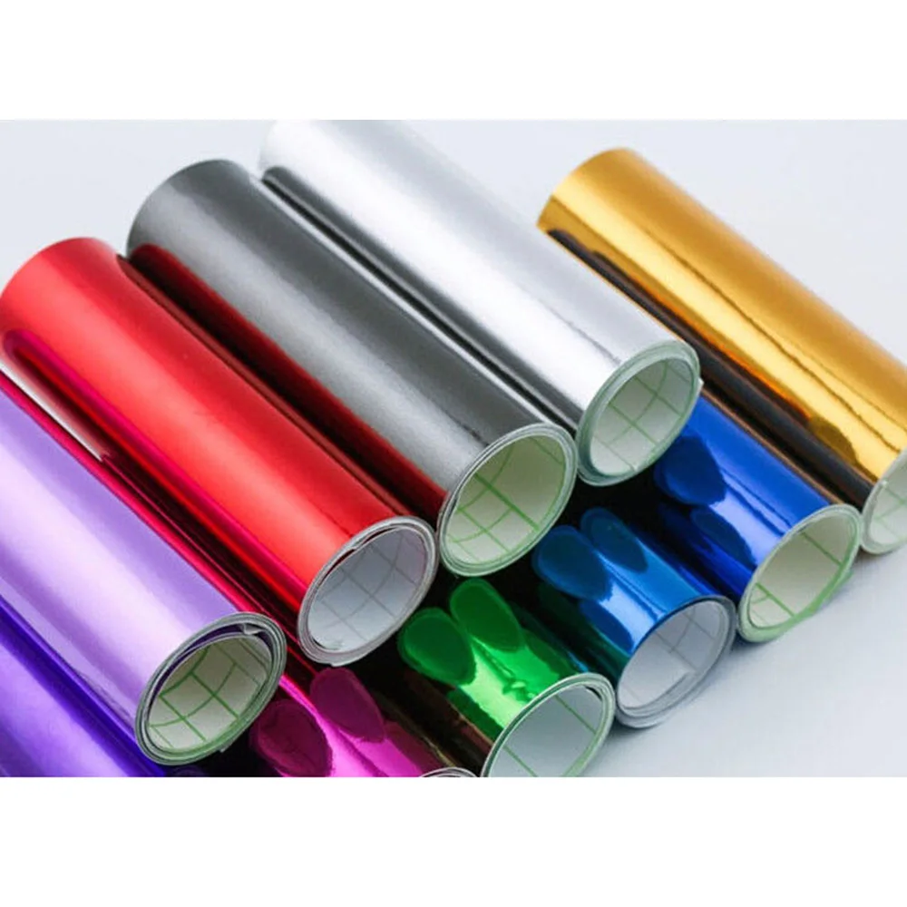 Stretchable Chrome Car Auto Wrap Vinyl Film Self-adhesive Decal Sticker 8 Colors 60"x20"/1.52x0.5m
Stretchable Chrome Car Auto Wrap Vinyl Film Self-adhesive Decal Sticker 8 Colors 60"x20"/1.52x0.5m