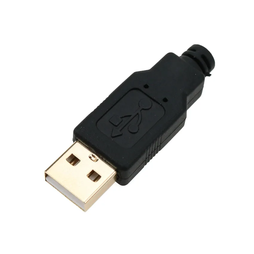 Cltgxdd Type A Male USB 2 0 позолоченный 4-контактный разъем Jack типа пайки аксессуары для