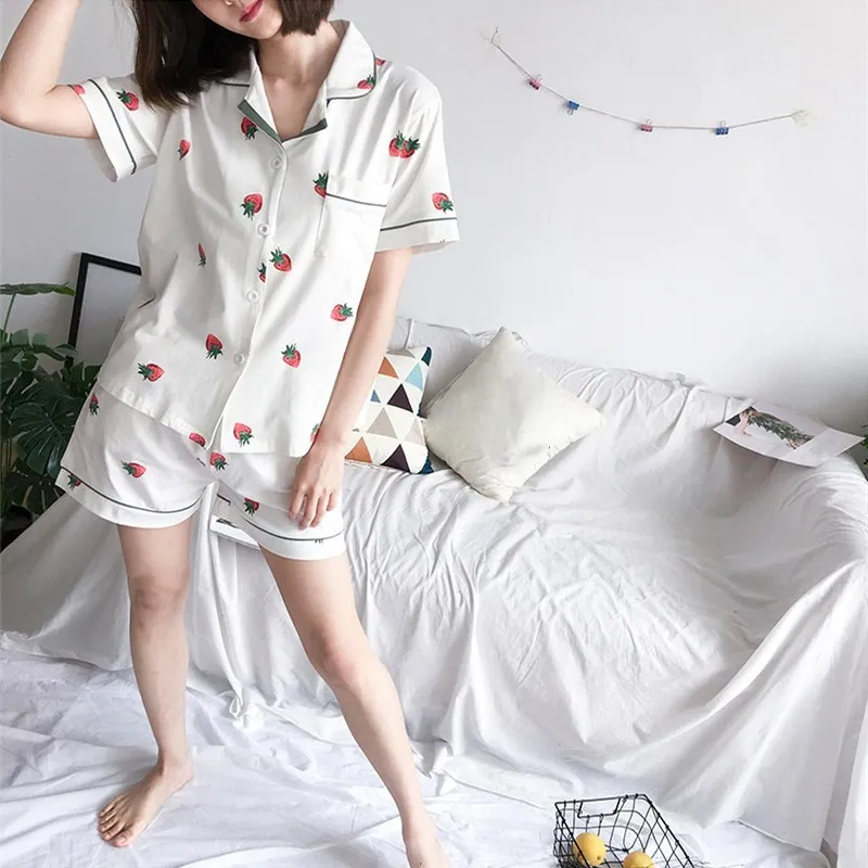 2019 New Arrival Ladies Slim Turn-Down Collar Pajama Suits Summer Print Pockets Bow Two Piece Set
2019 New Arrival Ladies Slim Turn-Down Collar Pajama Suits Summer Print Pockets Bow Two Piece Set