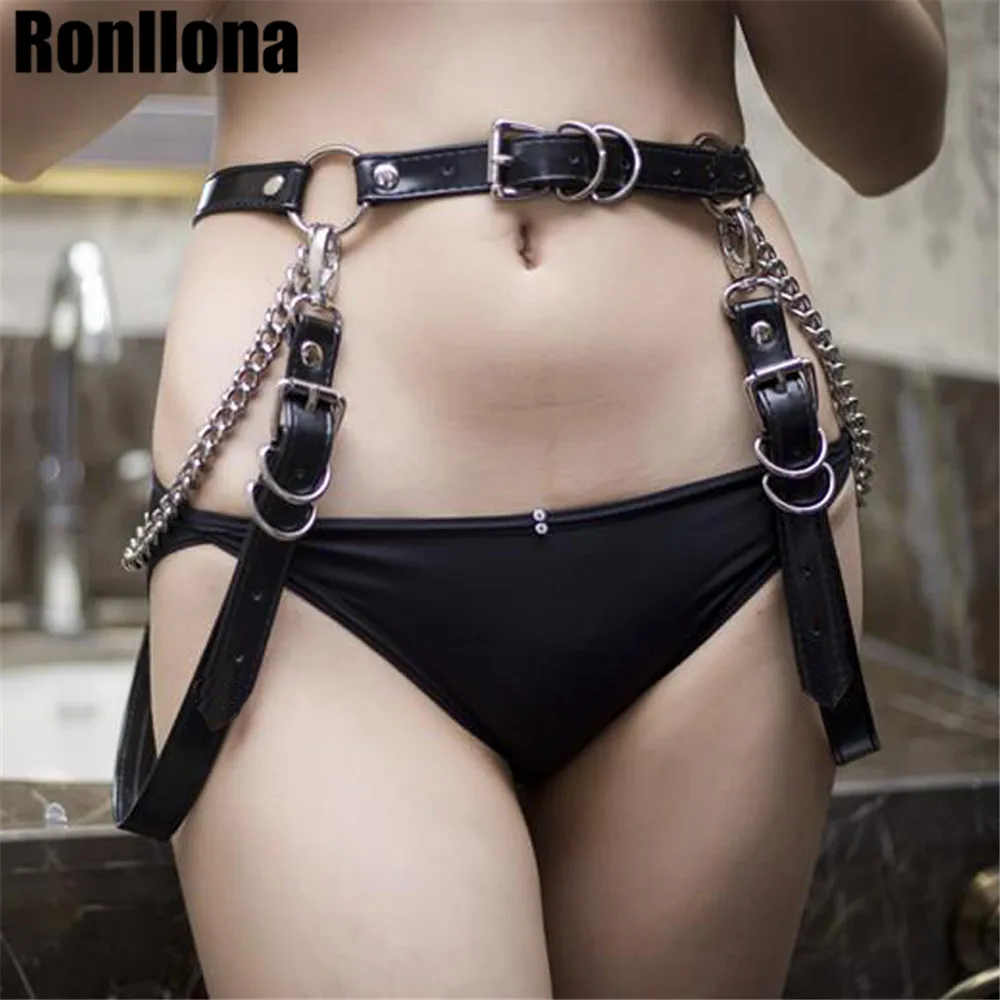 Women PU Leather Harness Body Belts Garters Waist Belts Bondage Punk Goth Adjustable Chain Belt For Women High Waist Suspenders
Women PU Leather Harness Body Belts Garters Waist Belts Bondage Punk Goth Adjustable Chain Belt For Women High Waist Suspenders