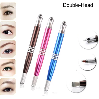 10pcs Double head tattoo eyebrow microblading pen permanent makeup machine tattoo pen manual with 20pcs microblading needles
10pcs Double head tattoo eyebrow microblading pen permanent makeup machine tattoo pen manual with 20pcs microblading needles
