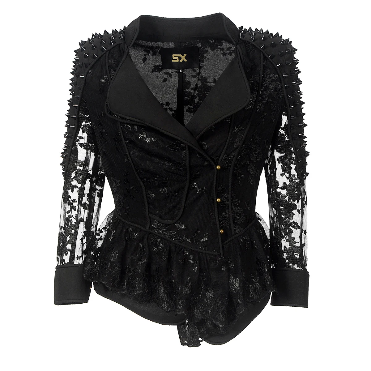 Autumn lace COAT Fashion Black Gothic punk Women Jacket Loose Floral Embroidery Girls Vintage Coats Cute Female Jackets 2018
Autumn lace COAT Fashion Black Gothic punk Women Jacket Loose Floral Embroidery Girls Vintage Coats Cute Female Jackets 2018