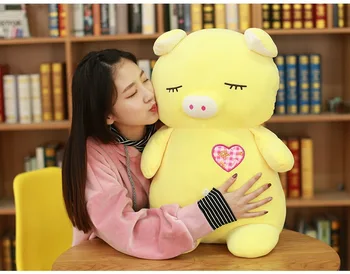 large 60cm lovely yellow pig plush toy squintting eyes design pig soft cotton doll throw pillow birthday gift w2203
large 60cm lovely yellow pig plush toy squintting eyes design pig soft cotton doll throw pillow birthday gift w2203