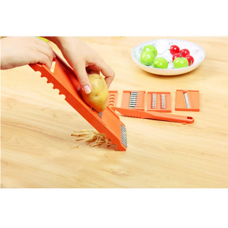Hot Vegetable Cutter With Steel Blade Mandoline Slicer Potato Peeler Carrot Cheese Grater Vegetable Slicer Kitchen Accessories
Hot Vegetable Cutter With Steel Blade Mandoline Slicer Potato Peeler Carrot Cheese Grater Vegetable Slicer Kitchen Accessories