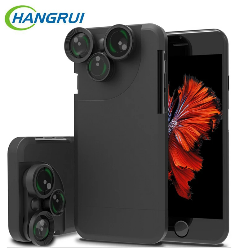 HangRui 360 Degree Rotation 4 In 1 Fish Eye Wide Angle Macro Camera Lens Phone Case For iPhone 6 6s/6 6s Plus/7 7 Plus Fundas
HangRui 360 Degree Rotation 4 In 1 Fish Eye Wide Angle Macro Camera Lens Phone Case For iPhone 6 6s/6 6s Plus/7 7 Plus Fundas