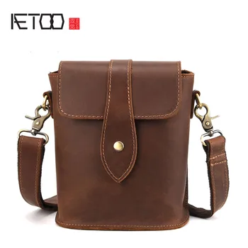 AETOO New crazy horse leather men's bag retro first layer leather shoulder bag casual diagonal bag small bag
AETOO New crazy horse leather men's bag retro first layer leather shoulder bag casual diagonal bag small bag