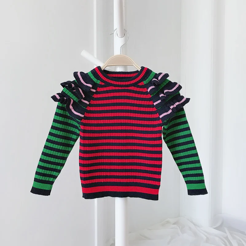 Kids sweaters Girls round-collar cashmere Girls striped sweater Korean children's popular style Toddler girl sweater 1-7years
Kids sweaters Girls round-collar cashmere Girls striped sweater Korean children's popular style Toddler girl sweater 1-7years