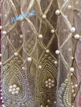 embroidered Lace Fabric DiuDiu-112903 with beads African Lace fabric with High Quality
embroidered Lace Fabric DiuDiu-112903 with beads African Lace fabric with High Quality