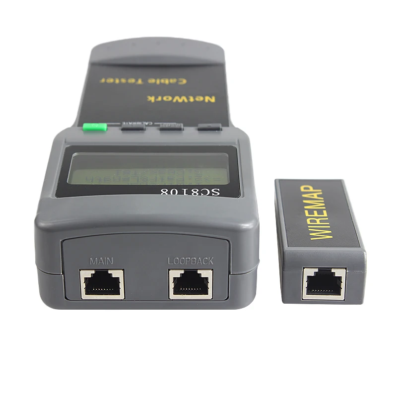 Network Tester Meter&LAN Phone Cable Tester & Meter With LCD Display RJ45 SC8108 Portable LCD
Network Tester Meter&LAN Phone Cable Tester & Meter With LCD Display RJ45 SC8108 Portable LCD